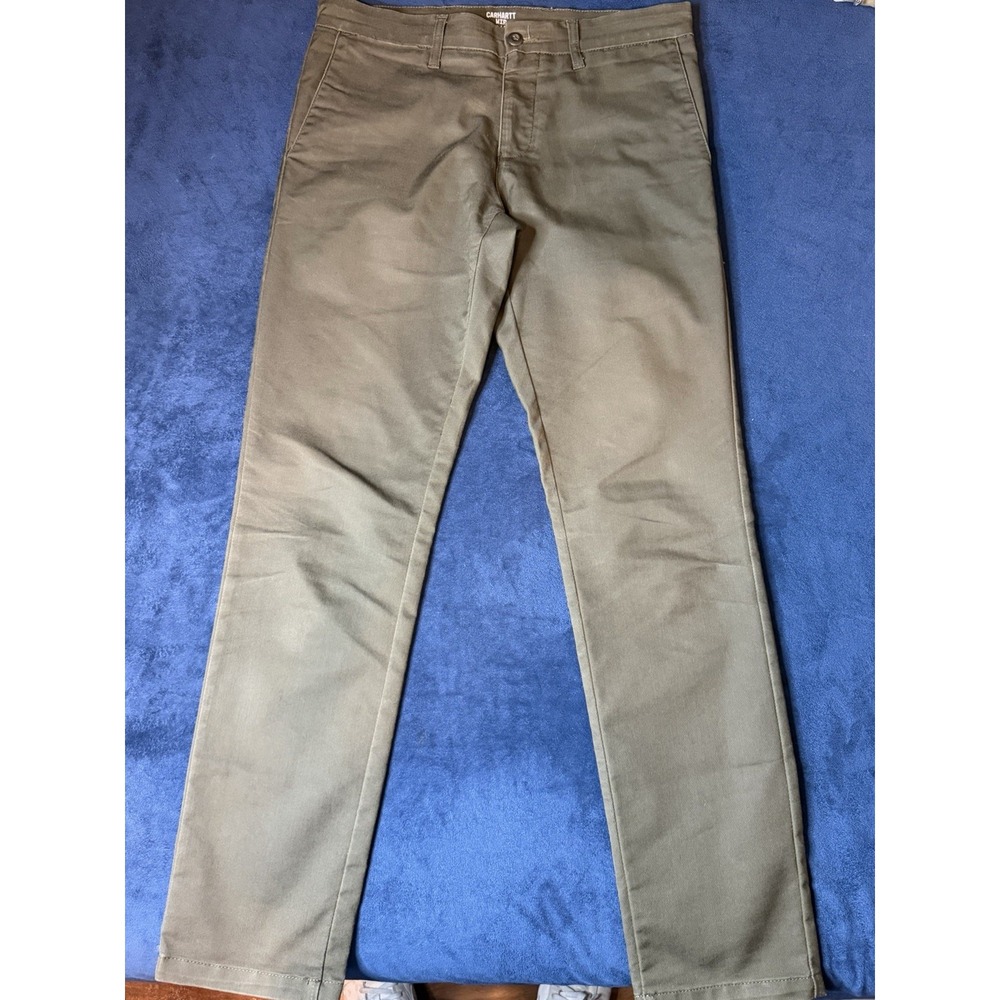 Carhartt WIP Men Sid Pant Chino Pants 32x32 Olive Green 1003367.63.02.32